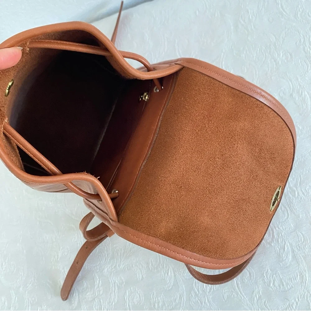 Vintage coach Brown Leather Backpack
